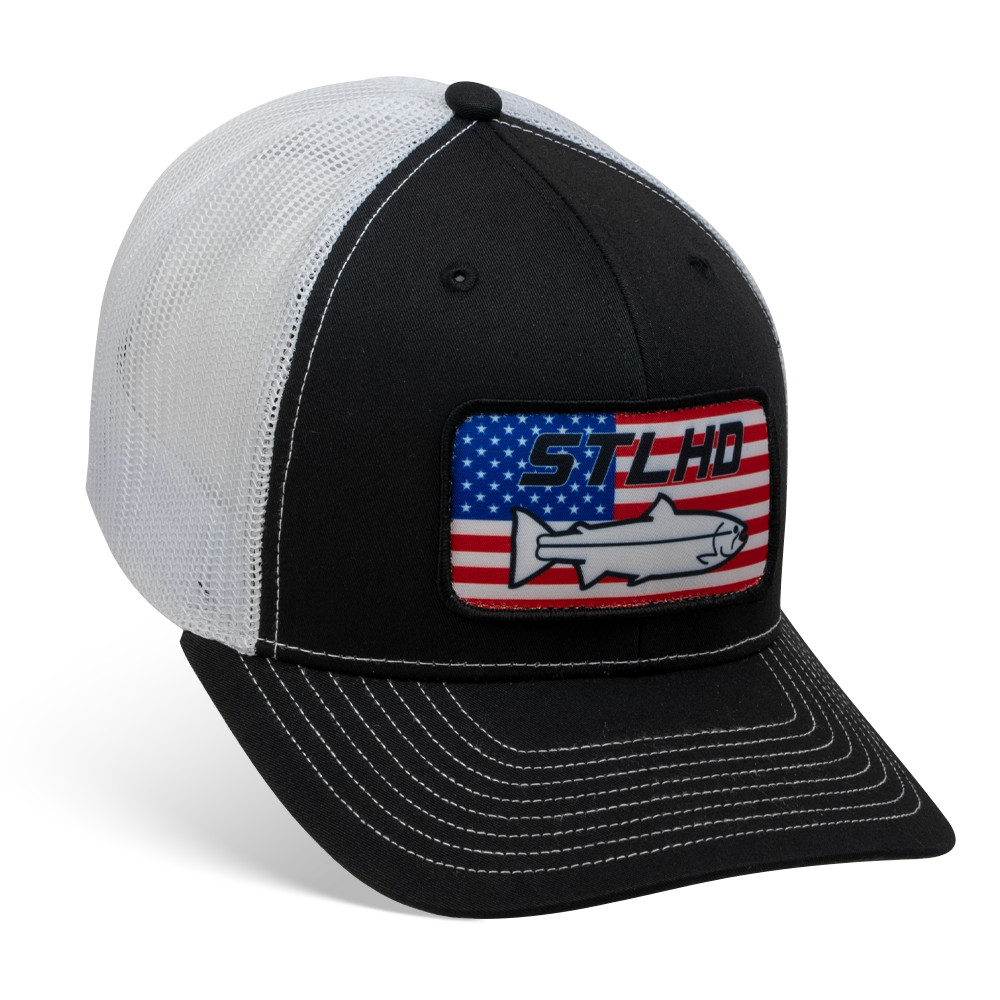 STLHD Chrome Edition Heather Grey/Black Trucker Snapback Hat