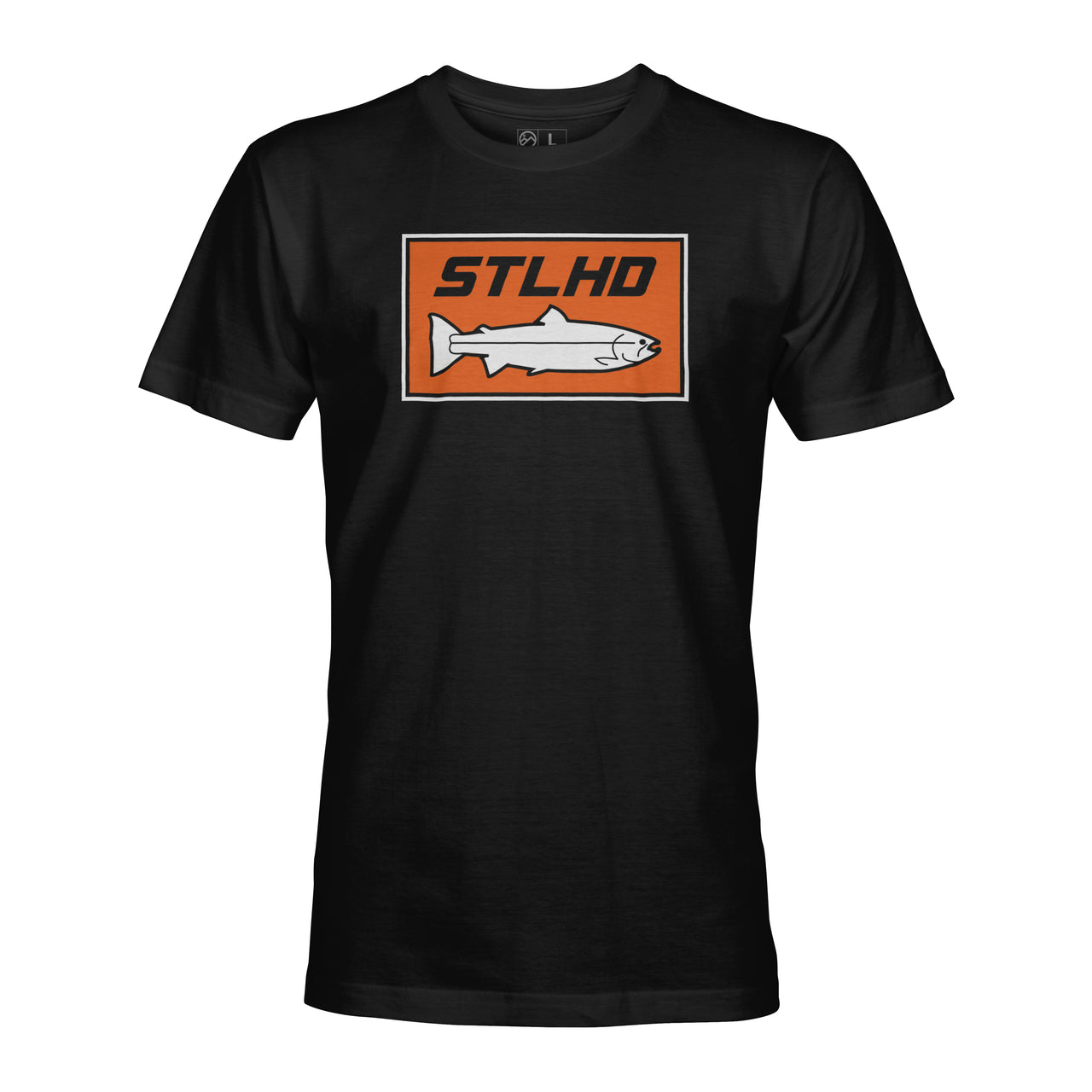 STLHD Men's Standard Logo Charcoal T-Shirt, MD