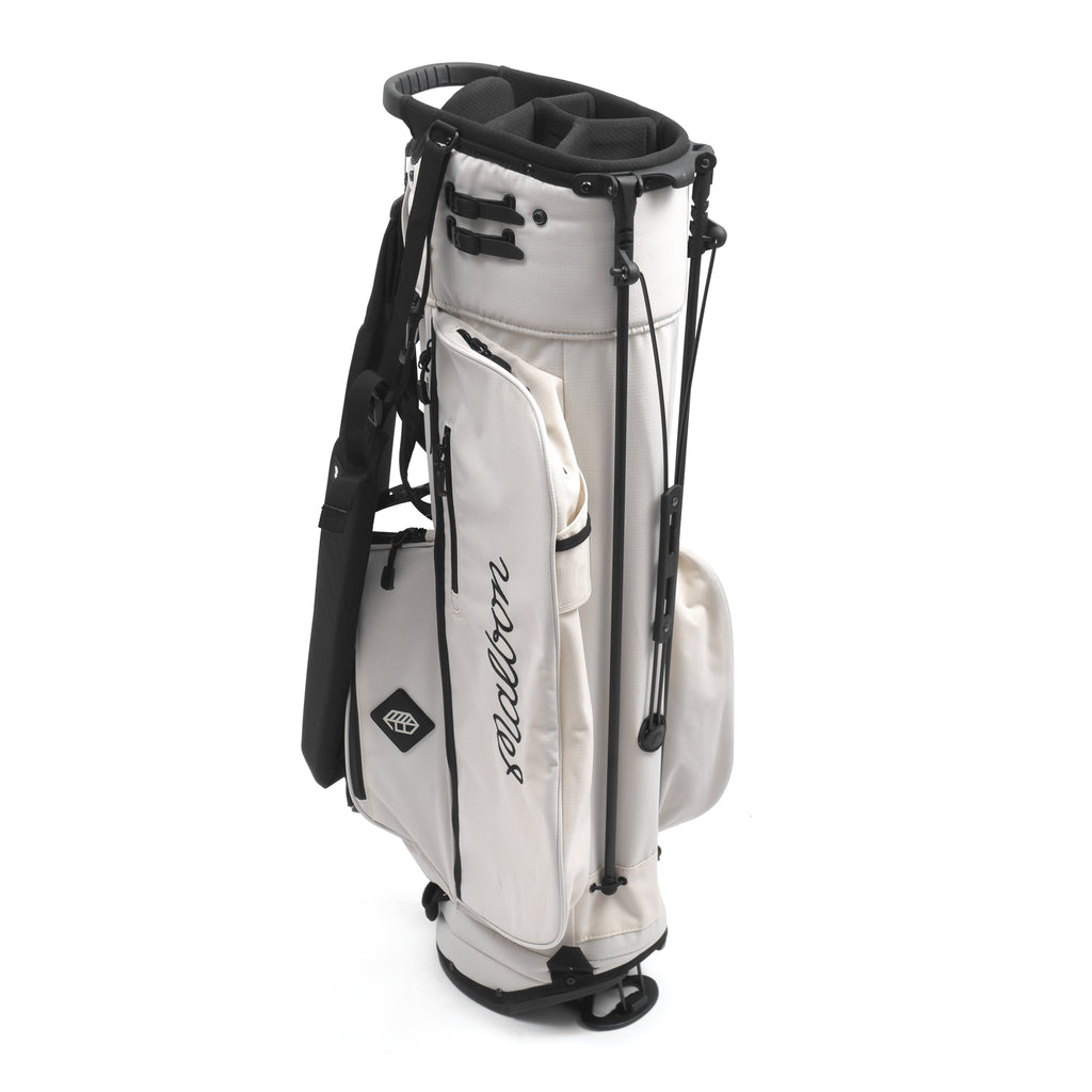 新春価格』Malbon Golf BUCKETS STAND BAG ホワイト - ゴルフ