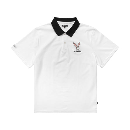 Malbon Golf Tiger Buckets White Polo Shirt size M - lagoagrio.gob.ec