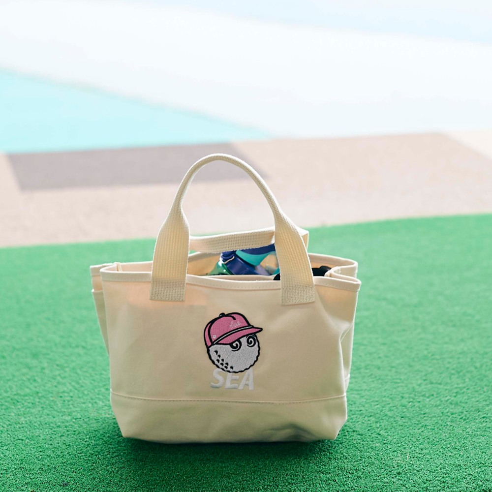 WIND AND SEA Tote Bag MALBON whiteトートバッグ - トートバッグ