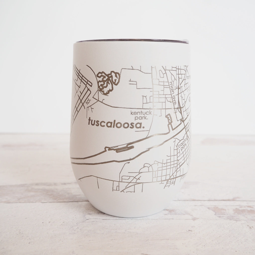 11OZ APOLLO INSULATED COFFEE TUMBLER CAN KOOZIE BOISE MAP