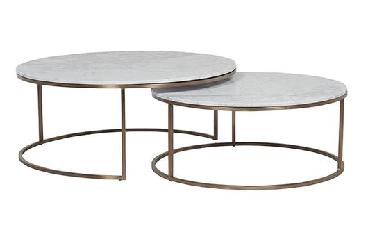 Luxe Marble Nesting Coffee Table Set – My Little Empire