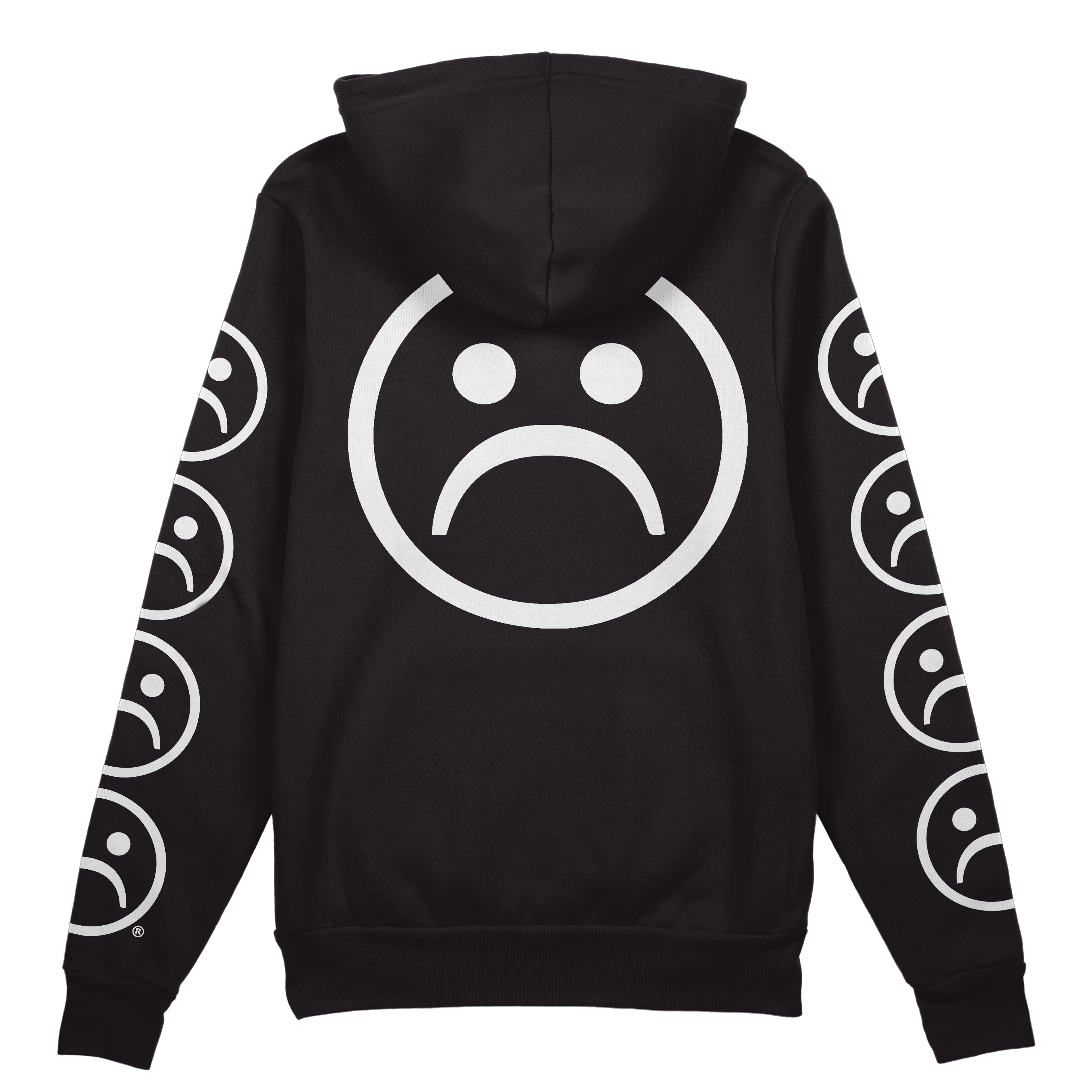 sad smiley hoodie