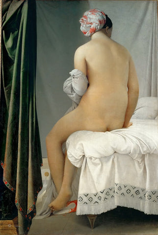 The Valpinçon bather by Jean Auguste Dominique Ingres