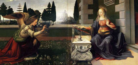 Annunciation by Leonardo Da Vinci