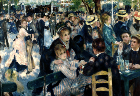 Bal du moulin de la galette by Pierre-Auguste Renoir