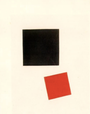 Black Square and Red Square by Kazimir Malevich