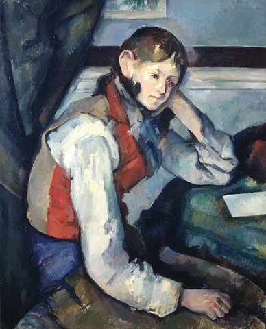 Boy in a Red Vest by Paul Cézanne [Museum Quality Fine Art Prints]