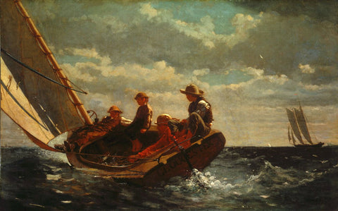 Breezing Up also known as A Fair Wind by Winslow Homer