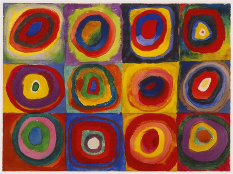 Color Study, Squares with Concentric Rings by Wassily Kandinsky