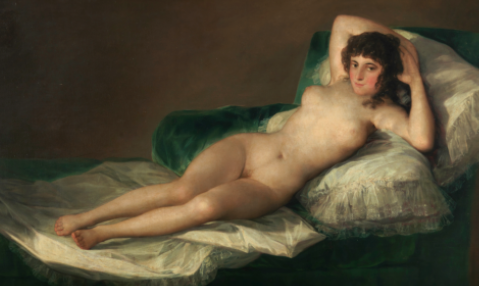 La Maja desnuda (La maja desnuda) by Francisco Goya