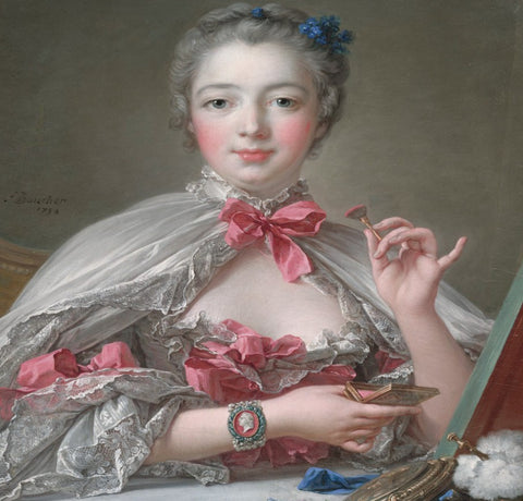 Madame de Pompadour at her Toilette by François Boucher - Famous Painting