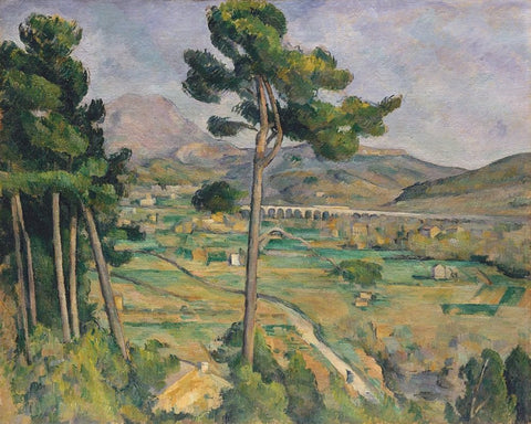 Mont Sainte-Victoire seen from Bellevue by Paul Cezanne