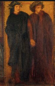 Paolo and Francesca da Rimini by Dante Gabriel Rossetti