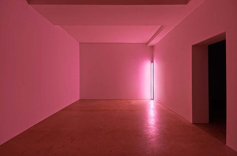 Pink out of a Corner by Dan Flavin