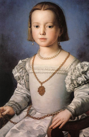 Portrait of Bia de' Medici by Bronzino
