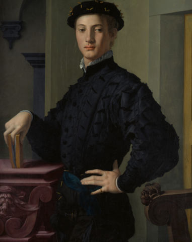 Portrait of a Young Man with a Book by Bronzino