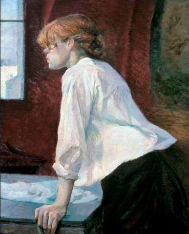 The laundress by Henri de Toulouse-Lautrec