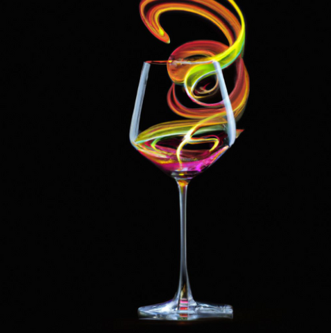 Cameo Sparkling Pink Wine Glass