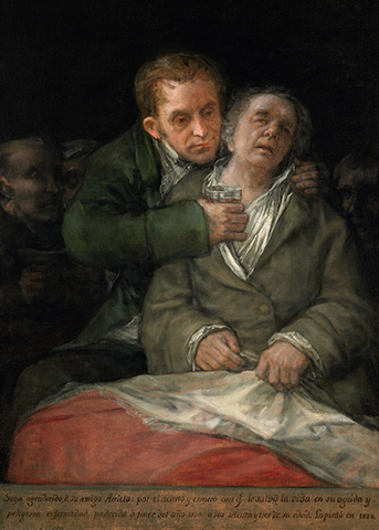 Self-portrait with Dr Arrieta by Francisco Goya