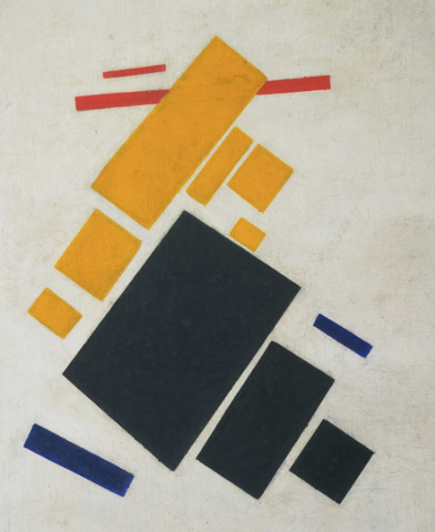 Suprematist Composition: Airplane Flying by Kazimir Malevich