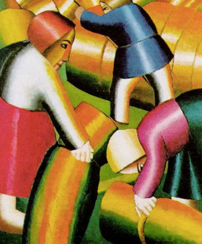 Taking in the Harvest by Kazimir Malevich