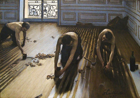 The Floor Scrapers, also known as The Floor Strippers by Gustave Caillebotte