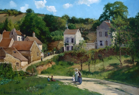 The Hermitage at Pontoise by Camille Pissarro