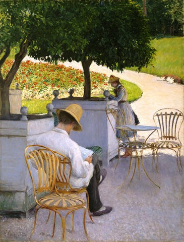 The Orange Trees by Gustave Caillebotte