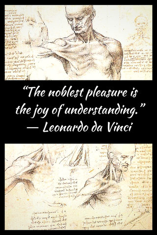 “The noblest pleasure is the joy of understanding.” ― Leonardo da Vinci