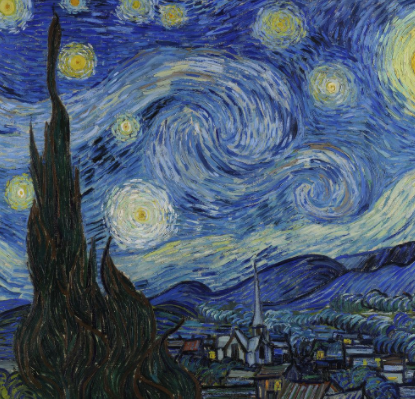 The starry night by Vincent Van Gogh