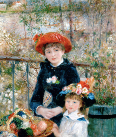 Two Sisters (On the Terrace) by Pierre-Auguste Renoir