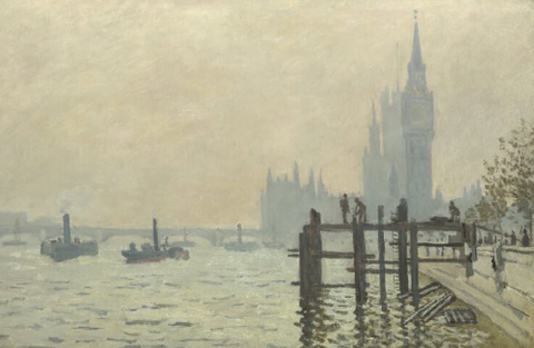 Westminster Bridge (aka The Thames below Westminster) by Claude Monet