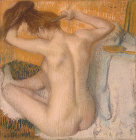 Woman Combing Her Hair by Edgar Degas