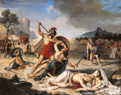 Combat of the Horatii and the Curiatii by Fulchran-Jean Harriet