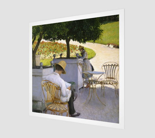 Young Man at His Window by Gustave Caillebotte. Digitally 