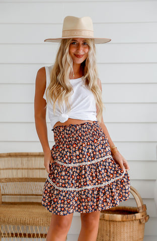 COGTHEBIGSMOKE DAISY TOP/FIA SKIRT-