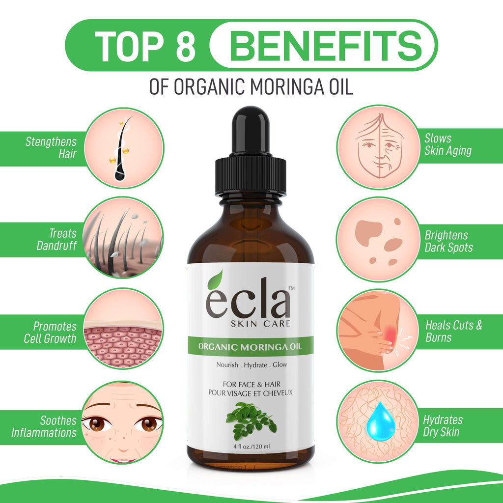 Organic Moringa Seed Oil | Ecla Skin Care