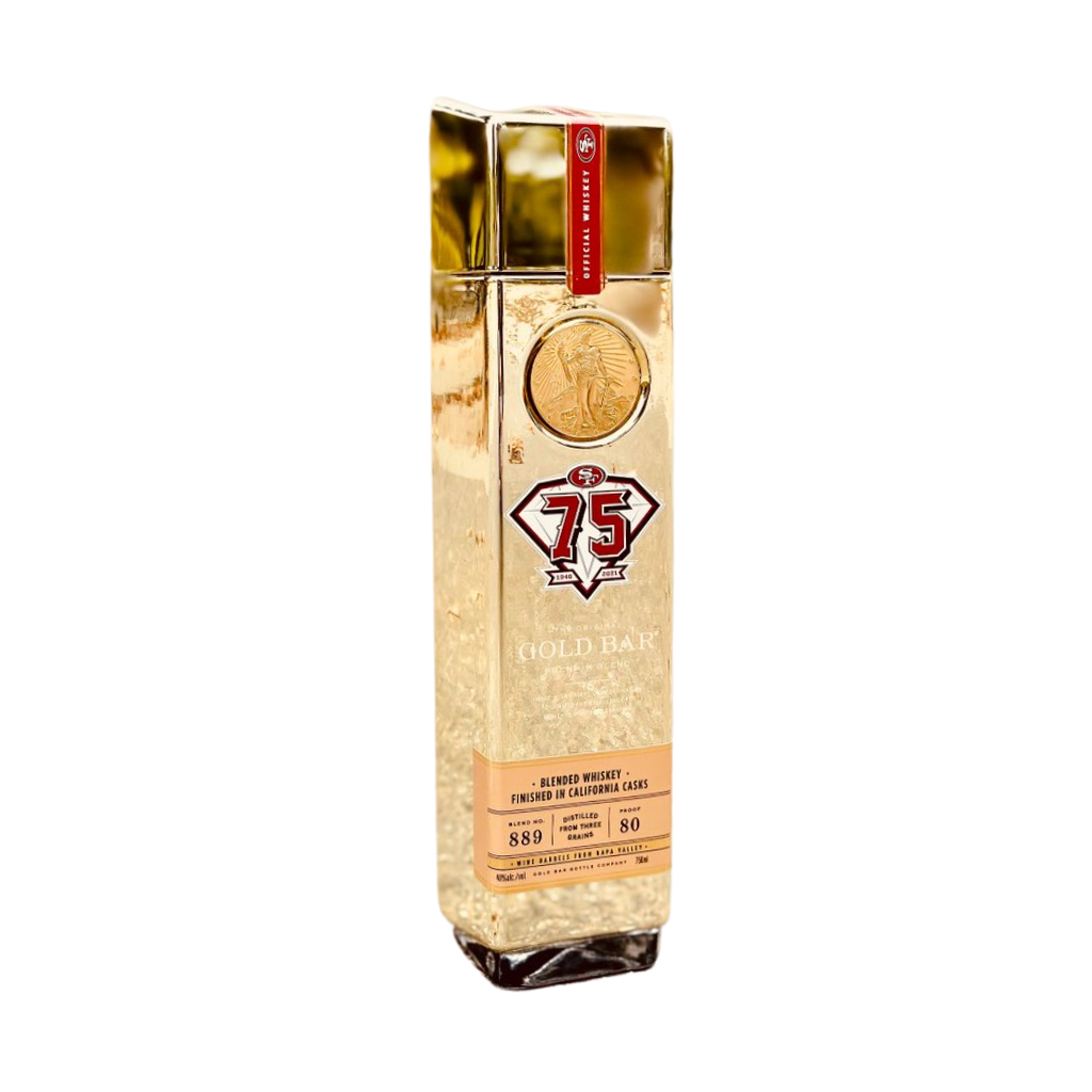 The Original Gold Bar Whiskey San Francisco 49ers 75cl Limited Edition