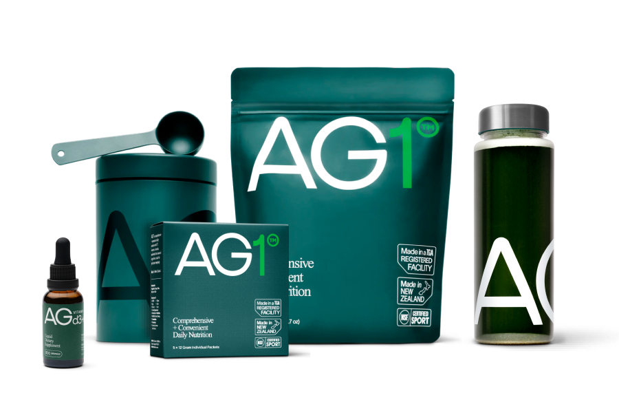 Athletic Greens AG1 450ML bottle & Container & Spoon