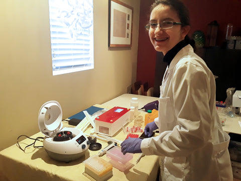 young scientist Patricia Rea learn genetic engineering at home for science fair projects