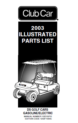 2003 club car ds parts