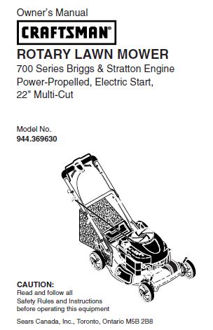 craftsman mower serial number