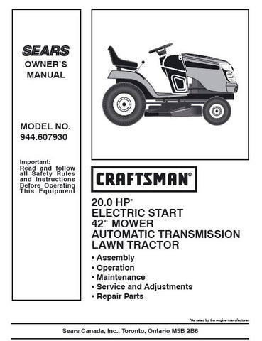 yard machine riding mower manual