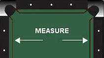 measure pool table