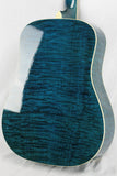 MINT 2000 Taylor GSLJ Living Jewels Aqua Blue Koi Fish Guitar! Bearclaw Quilted GS