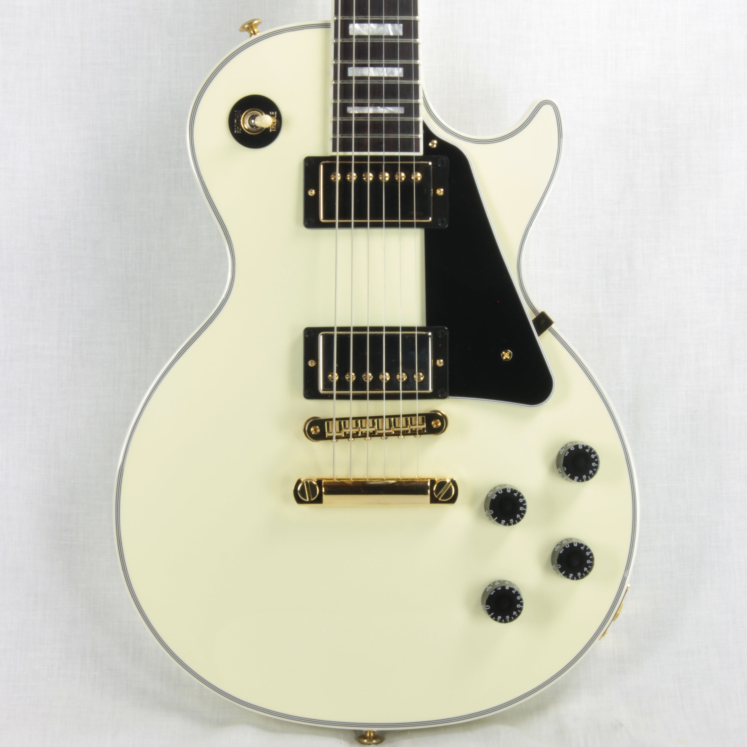 16 Gibson Les Paul Custom Lite Alpine White Thin Body Gold Hardware Kansas City Vintage Guitars