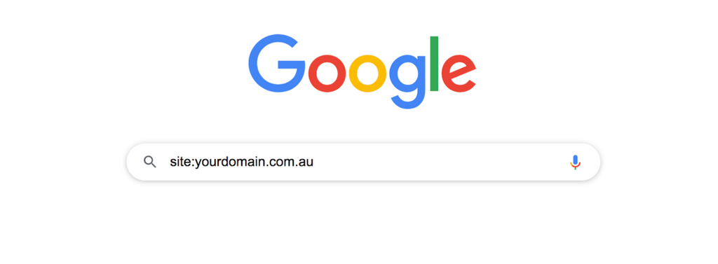 Google search: yourdomain.com.au