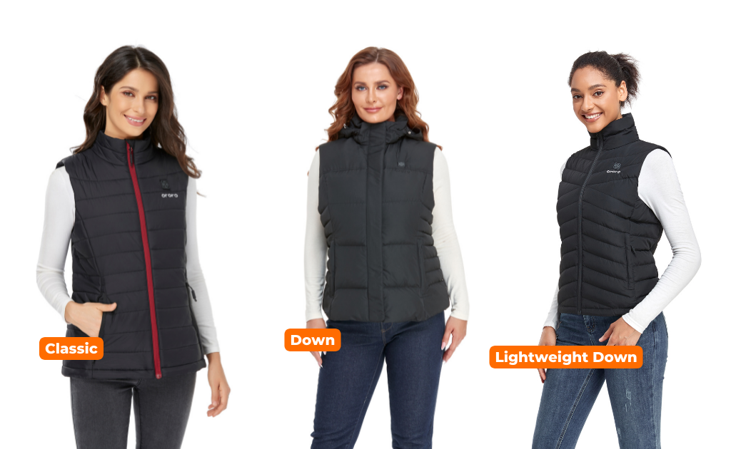 women heated vest